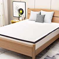 Amazon Basics - Cubrecolchón de espuma con memoria confortable con correas- 4 cm - 80 x 190 cm